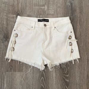 Express white shorts